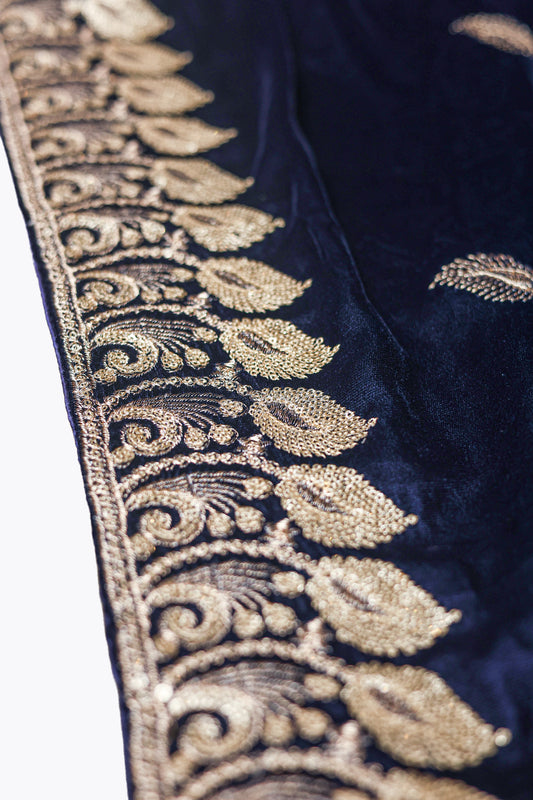 Embroided Velvet Shawl