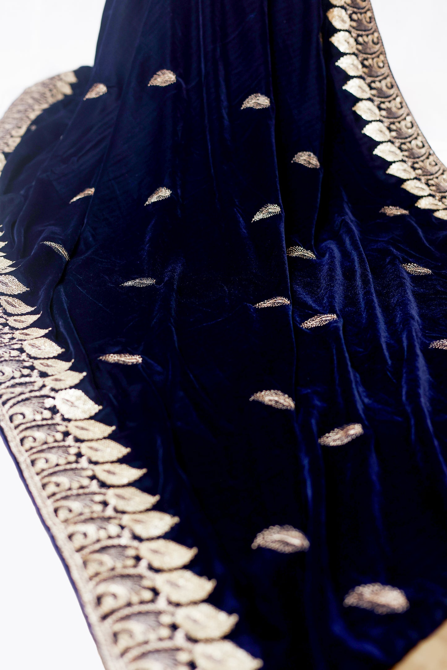 Embroided Velvet Shawl