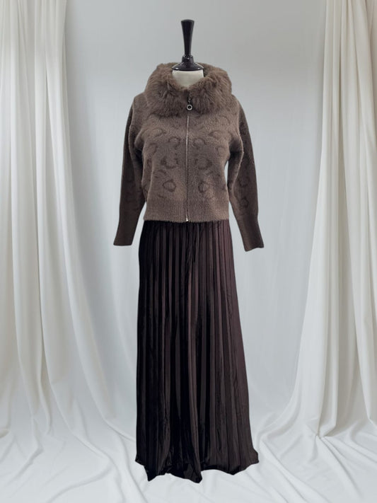 C-style Faux Fur coat