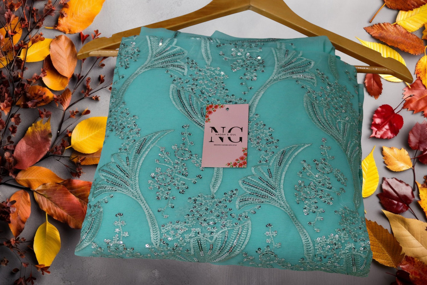 3 Piece Embroided Chiffon