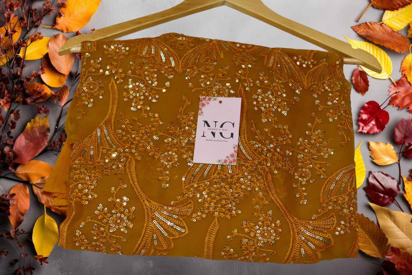 3 Piece Embroided Chiffon