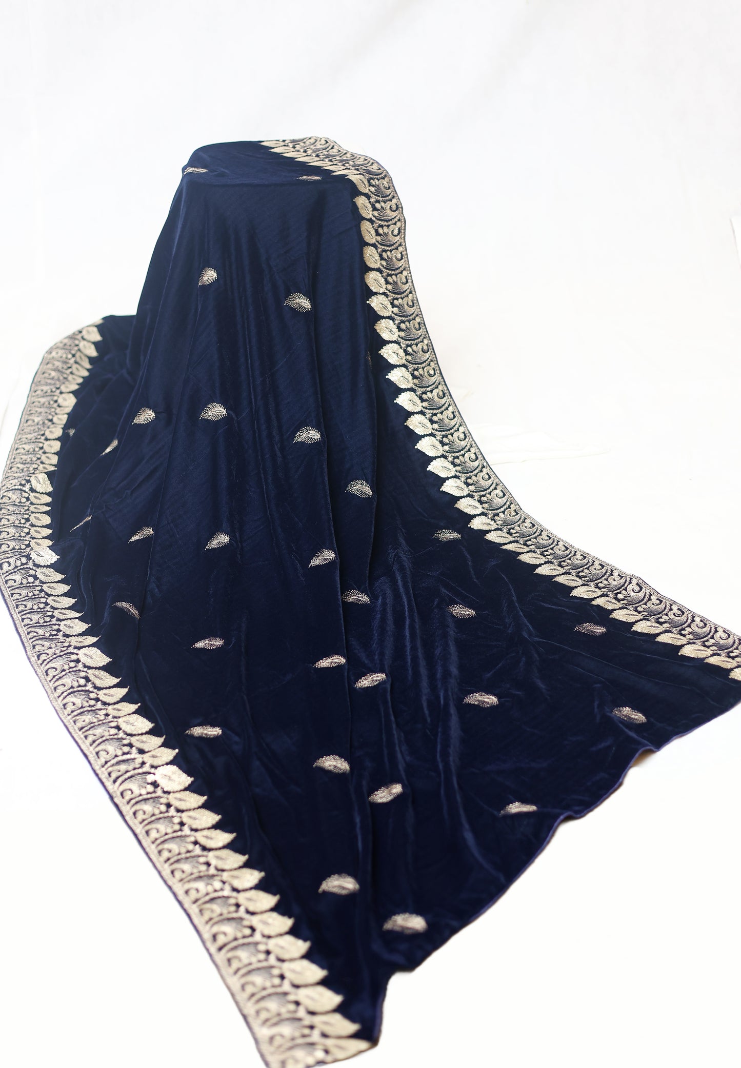 Embroided Velvet Shawl