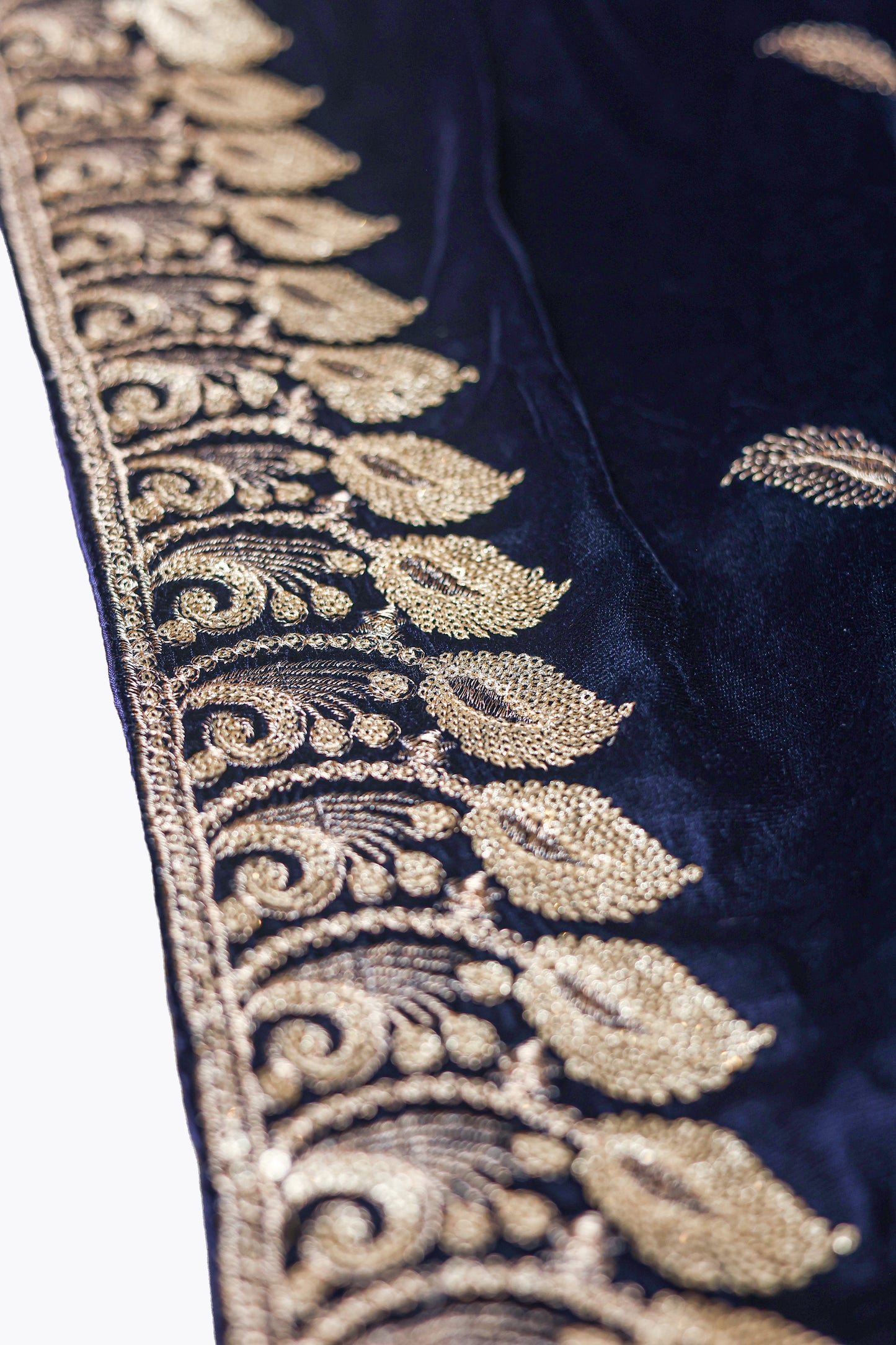 Embroided Velvet Shawl