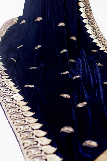 Embroided Velvet Shawl