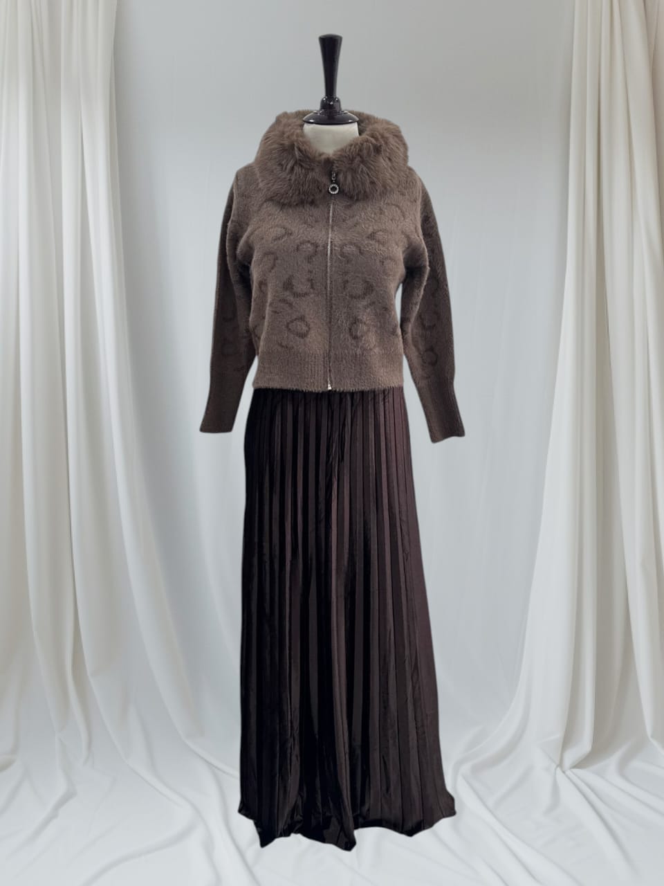 C-style Faux Fur coat