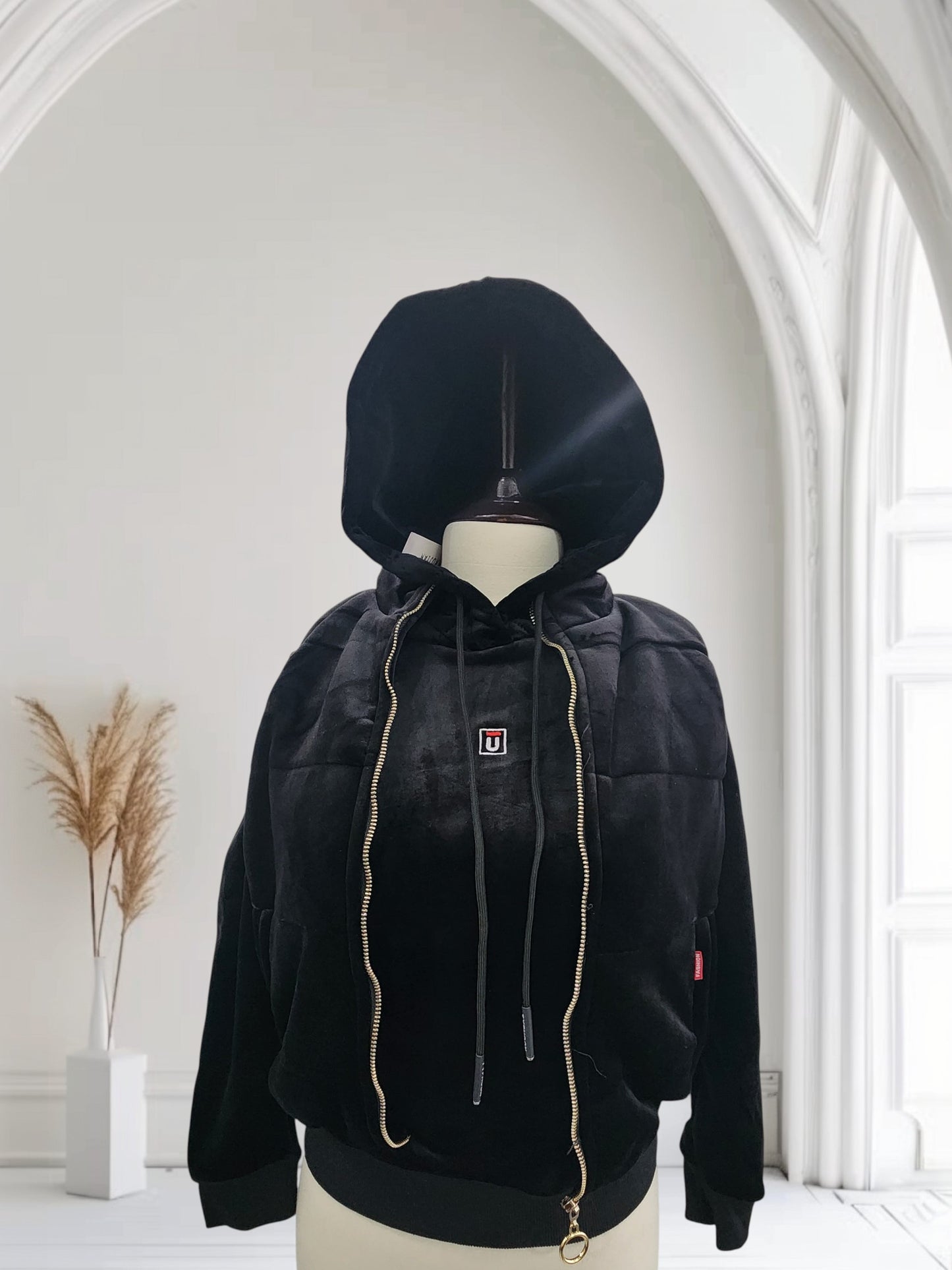 3 piece velvet Tracksuit with hoodie